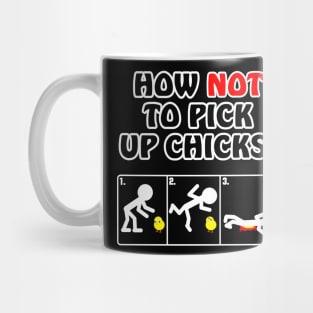 How not to pick up chicks funny cartoon Mug